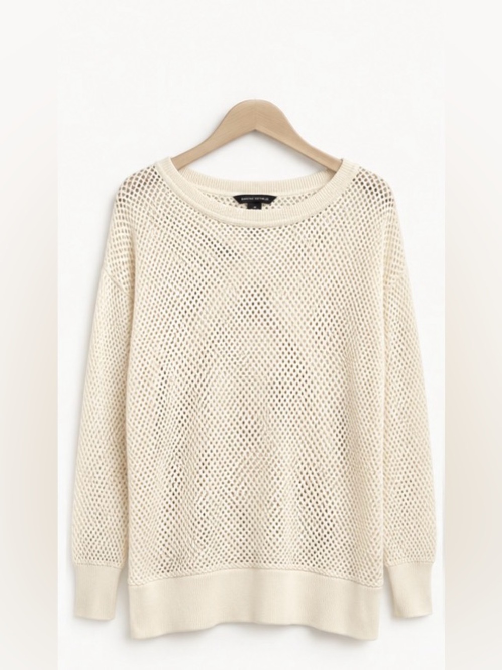 Banana Republic Cream Open-Knit Scoop Neck Sweater - 80% OFF MSRP!!!